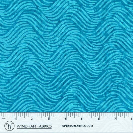 QE8: Charm - Waves - 457Q-3 Ocean - Batik