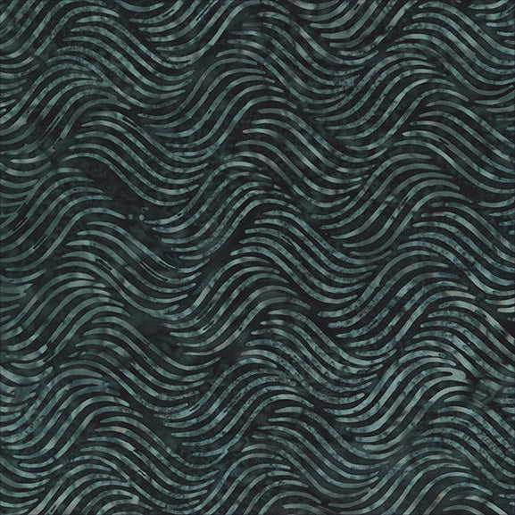 QE8: Charm - Waves - 457Q-6 Onyx - Batik