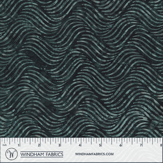 QE8: Charm - Waves - 457Q-6 Onyx - Batik