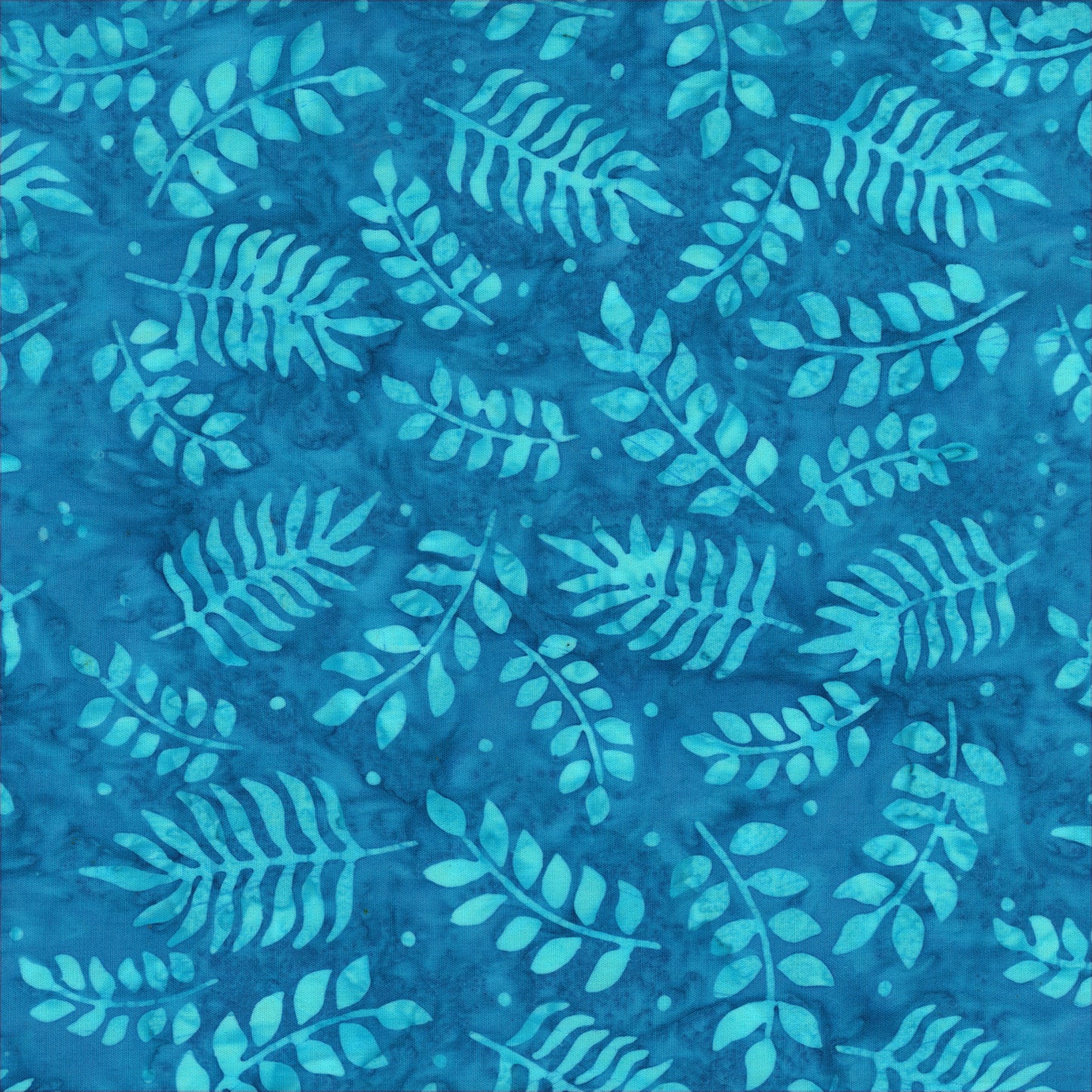 QE8: Charm - Botanical Leaves - 458Q-3 Capri - Batik