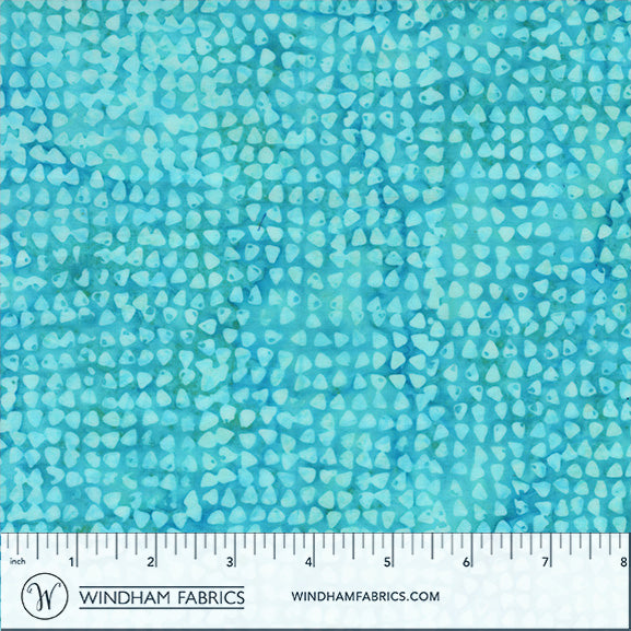 QE8: Charm - Pebbles - 459Q-2 Aqua - Batik