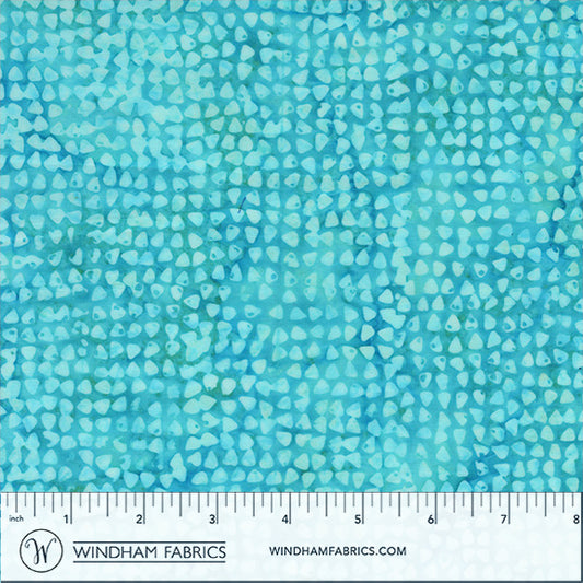 QE8: Charm - Pebbles - 459Q-2 Aqua - Batik