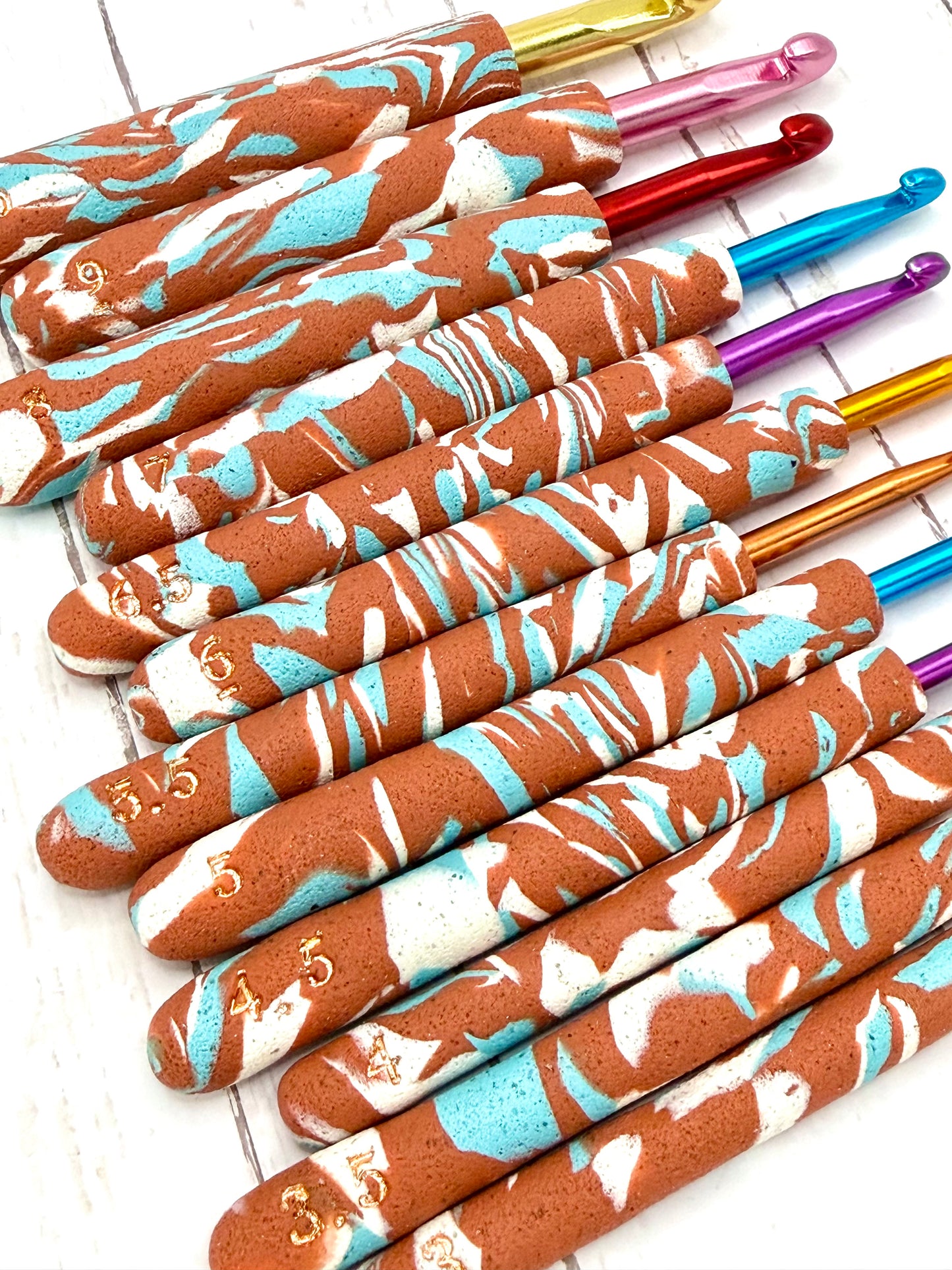 Crochet Hook Set - Canyon Marble