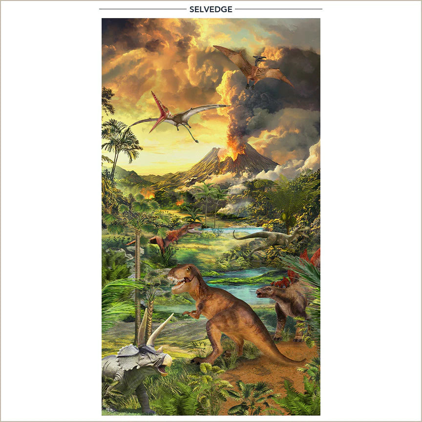 Prehistoric Paradise -A Window into the Past 55155DP-1 Lush Greens