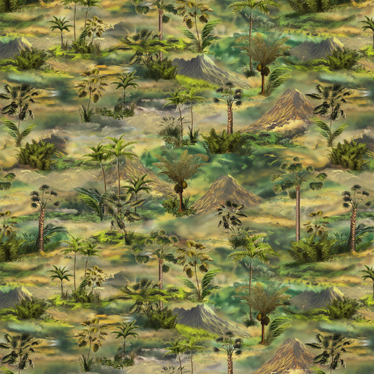 Prehistoric Paradise -Tropical Forest 55157-1 Lush Greens