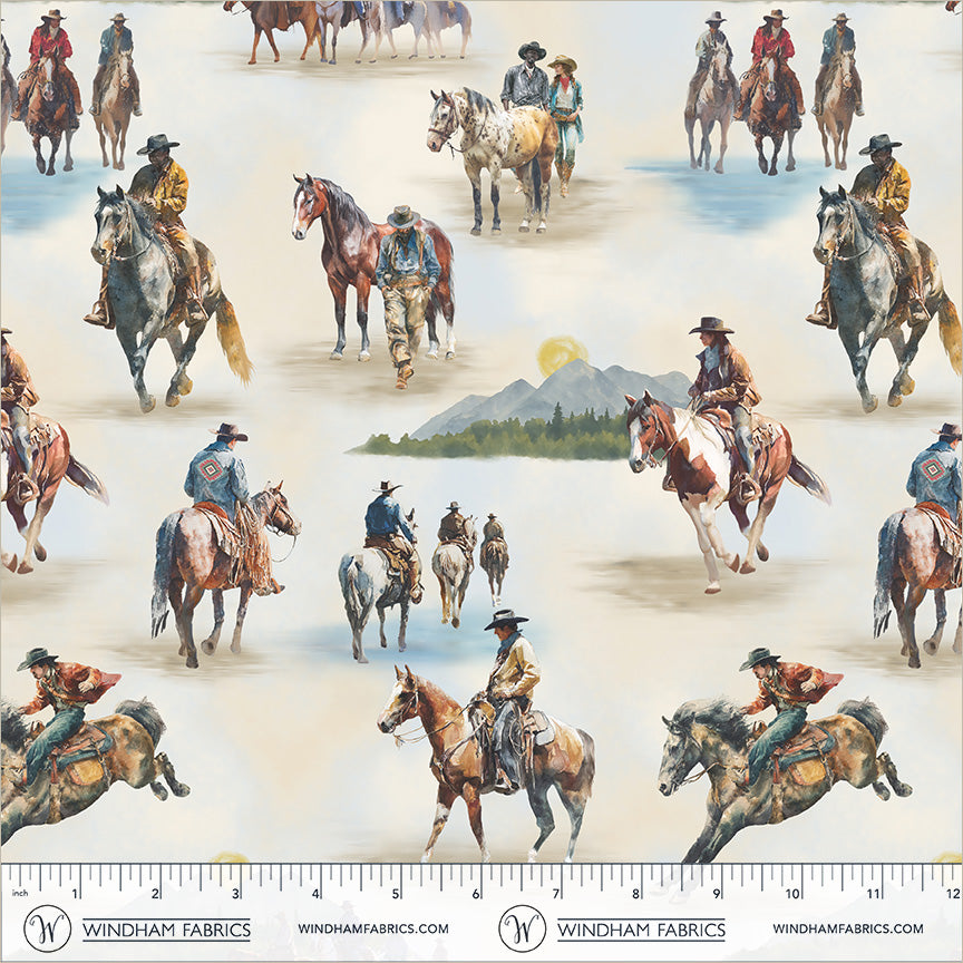 Lone Star Trail, Sunrise Ride, 55428-1 Ivory
