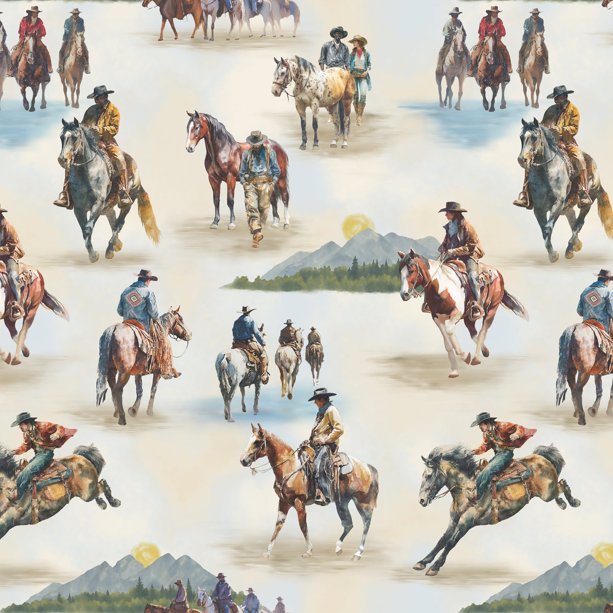 Lone Star Trail, Sunrise Ride, 55428-1 Ivory