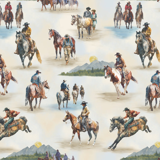 Lone Star Trail, Sunrise Ride, 55428-1 Ivory