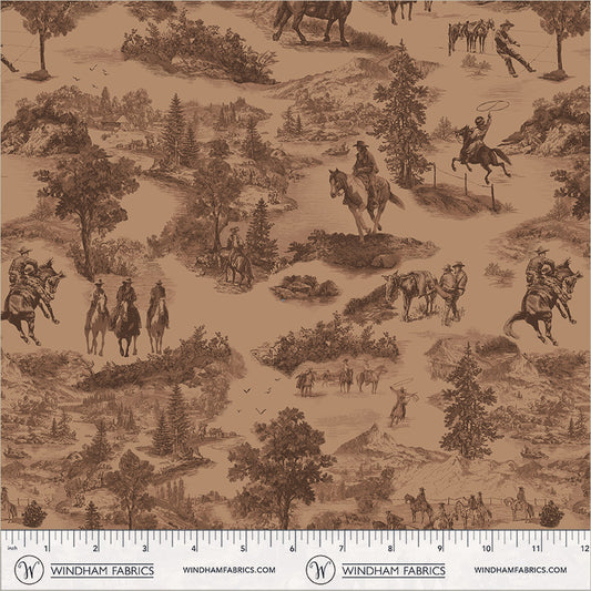 Lone Star Trail, Cowboy Toile, 55430-5 Saddle