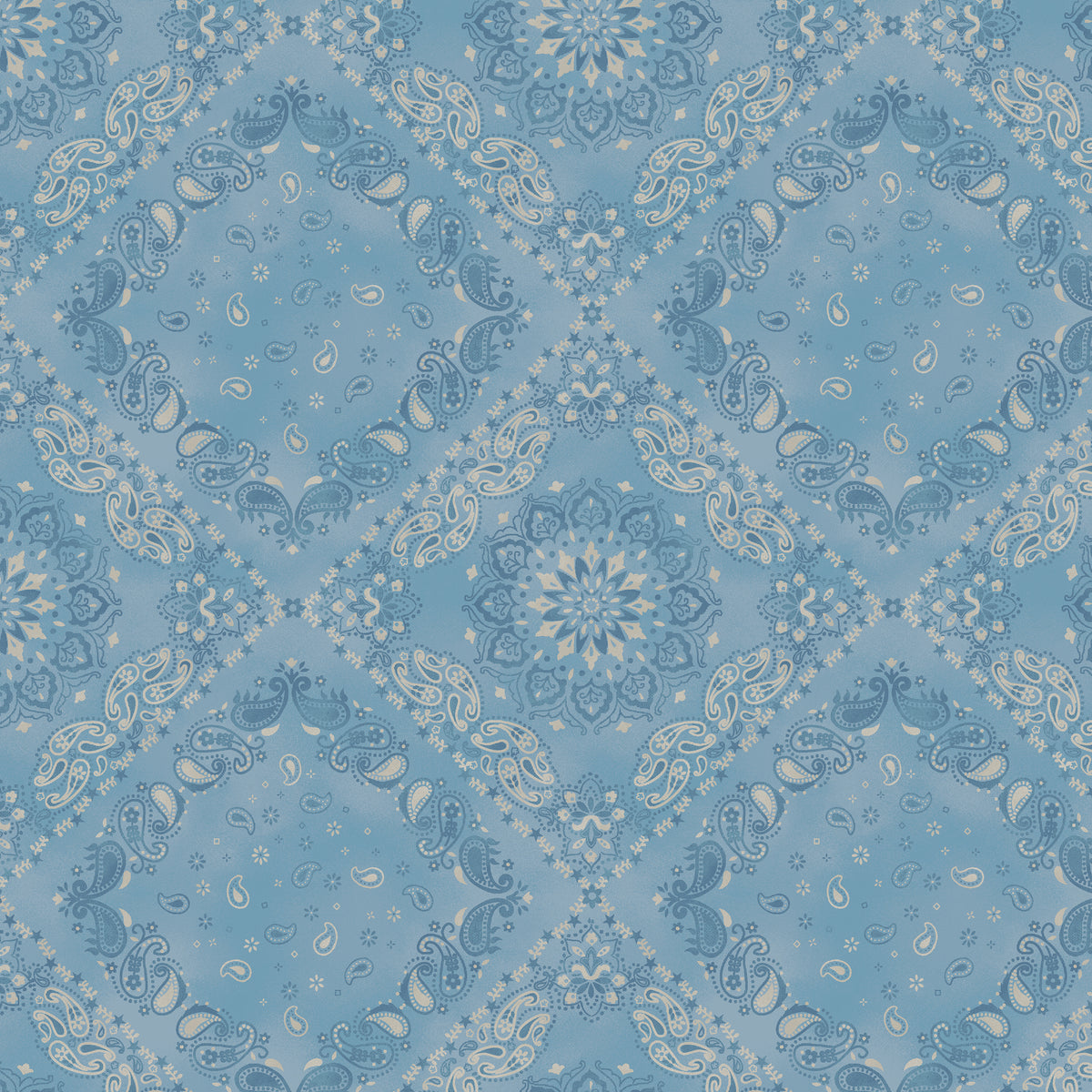 Lone Star Trail, Bandana, 55432-4 Chambray