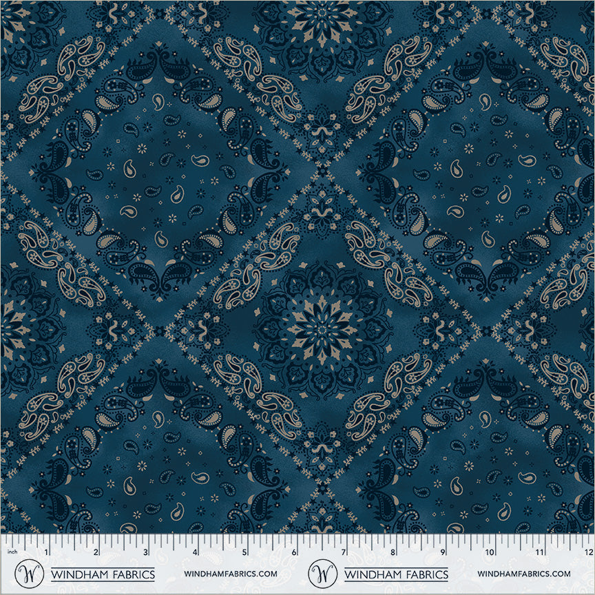 Lone Star Trail, Bandana, 55432-8 Navy