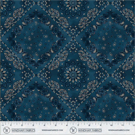 Lone Star Trail, Bandana, 55432-8 Navy
