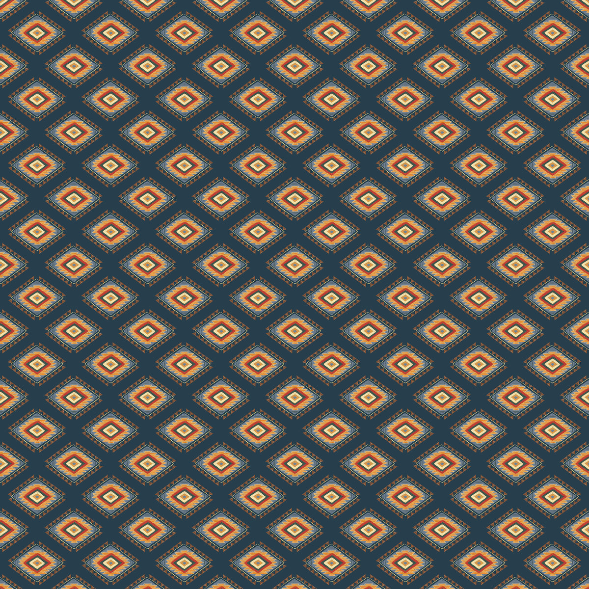 Lone Star Trail, Medallion, 55433-8 Navy