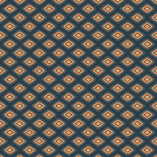 Lone Star Trail, Medallion, 55433-8 Navy