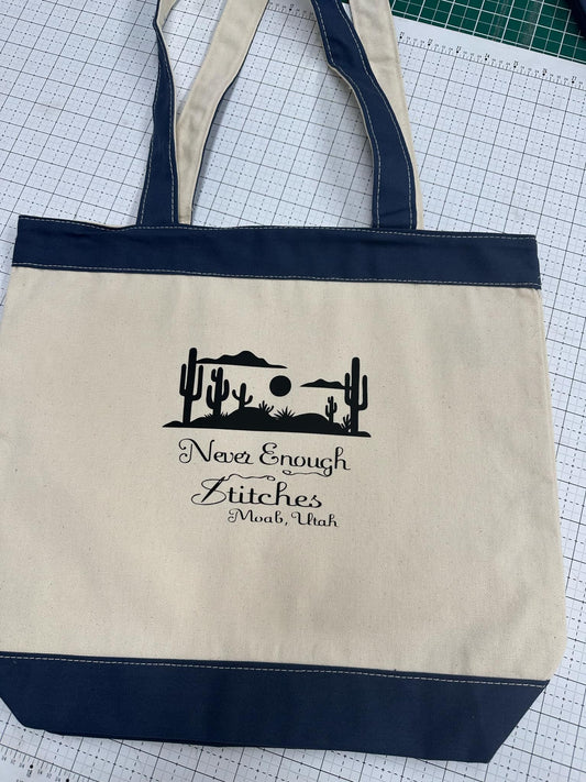 Cotton Tote-Navy 127