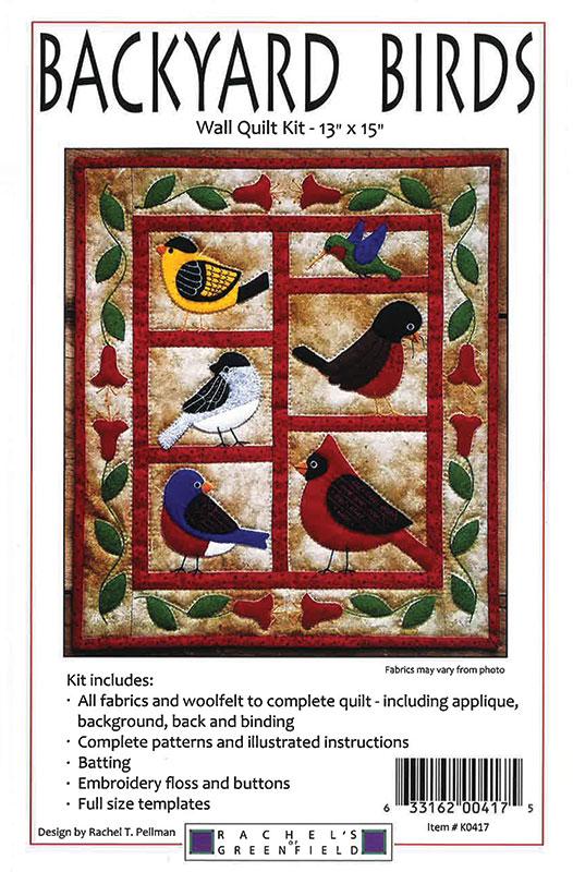 Wall Quilts Backyard Birds K0417 Rachels Of Greenfiel