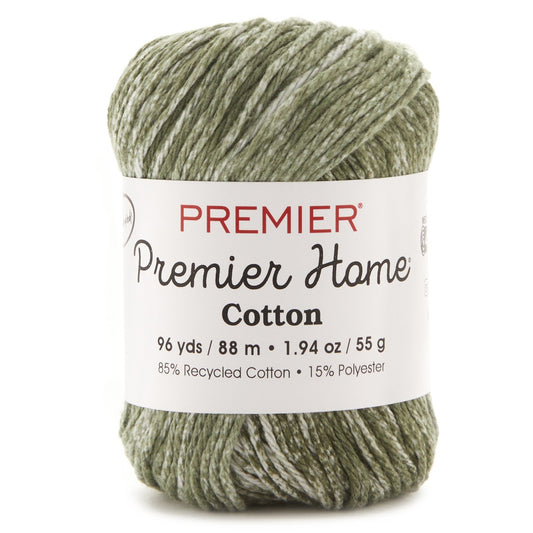 Yarn Home Cotton -64- Moss Green Splash