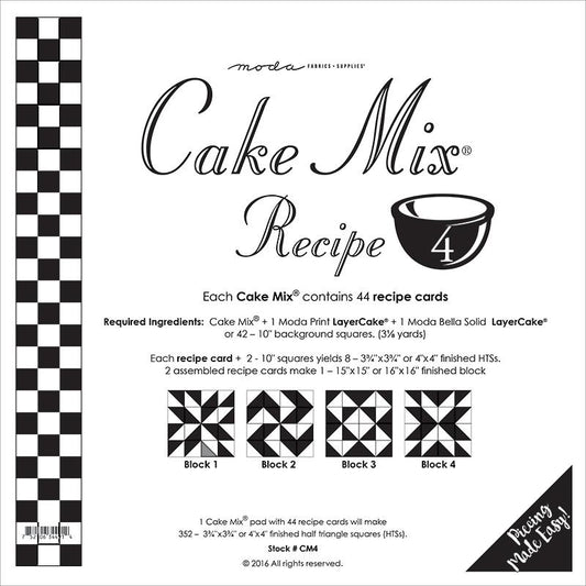 Cake Mix Recipe 4 44ct CM4