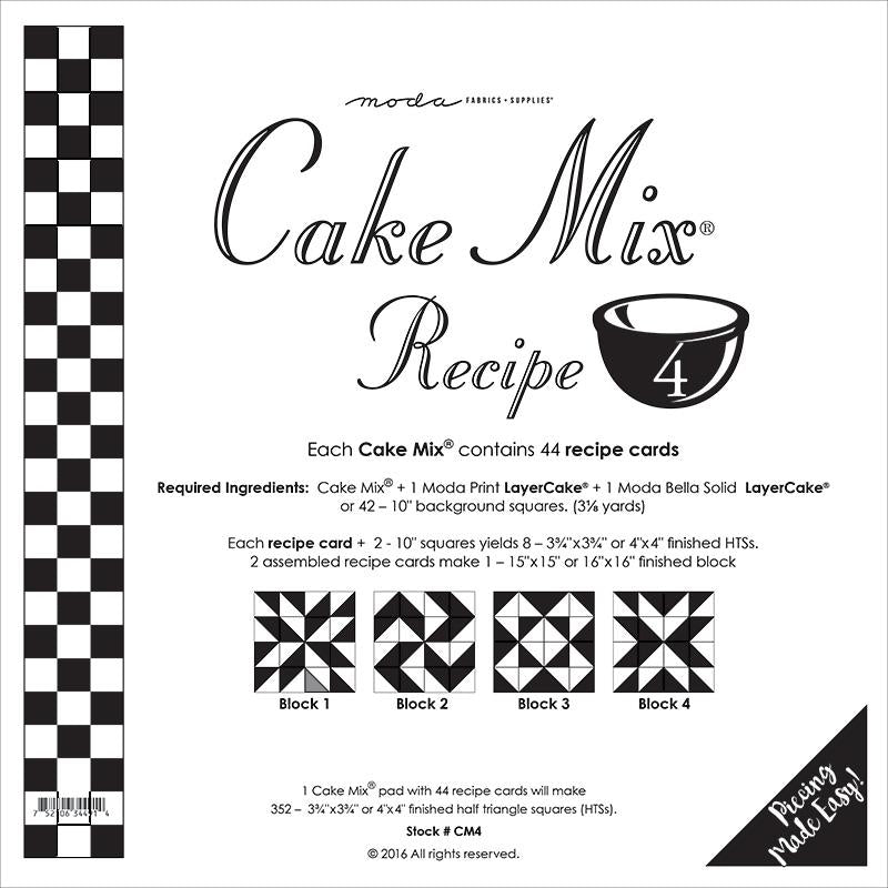 Cake Mix Recipe 4 44ct CM4