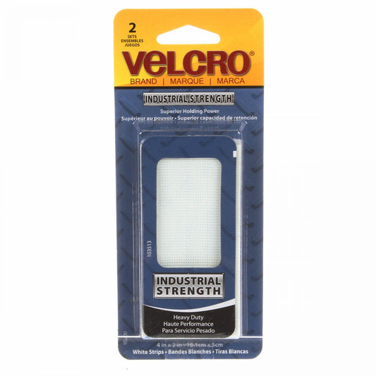 VELCRO® Brand Fastener Industrial Strength Carded White 4in