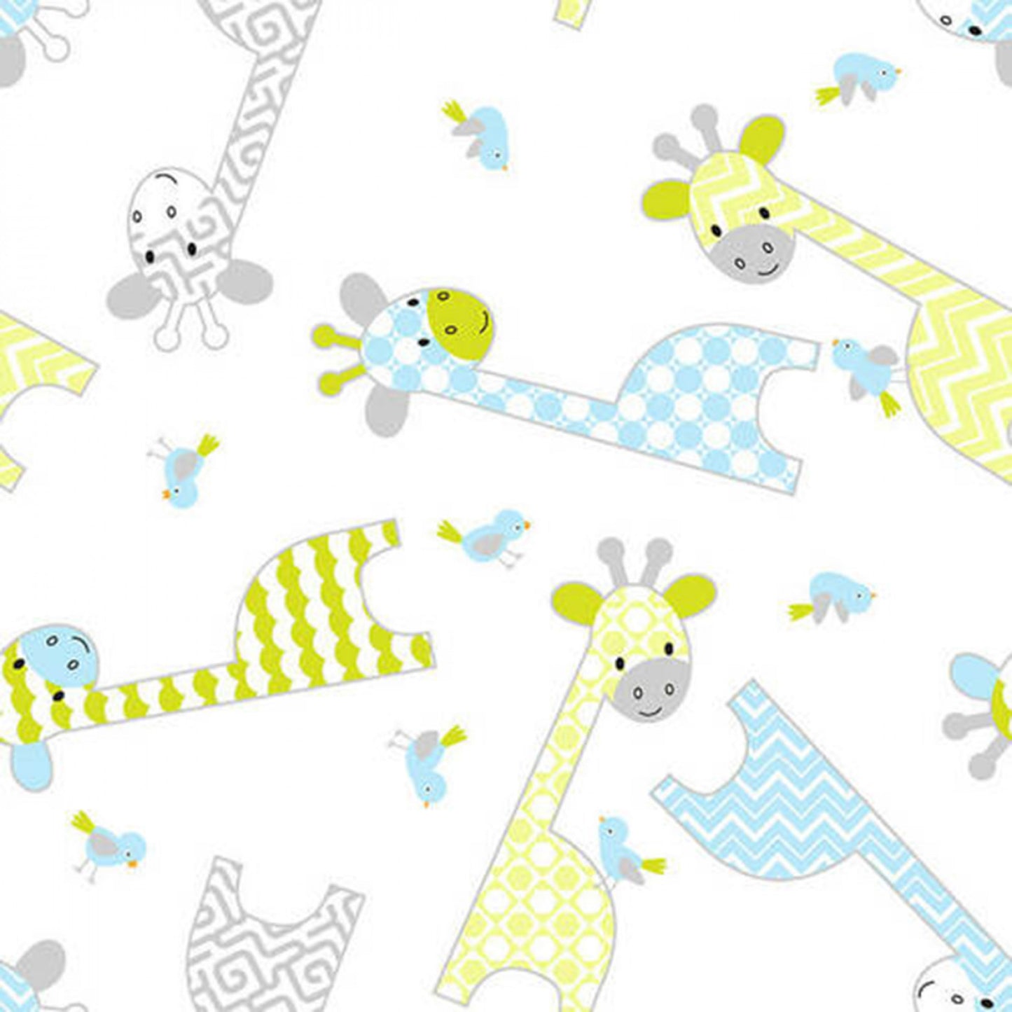 Flannel White Giraffes Comfy Flannel