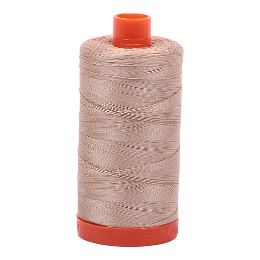 2314 Mako Cotton Thread Solid 50wt 1422yds Beige