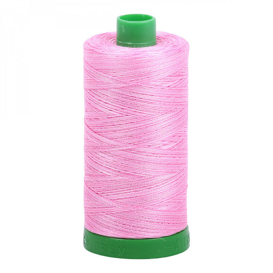 A1140-3660 Mako Cotton Embroidery Thread 40wt 1094yds Variegated Pink