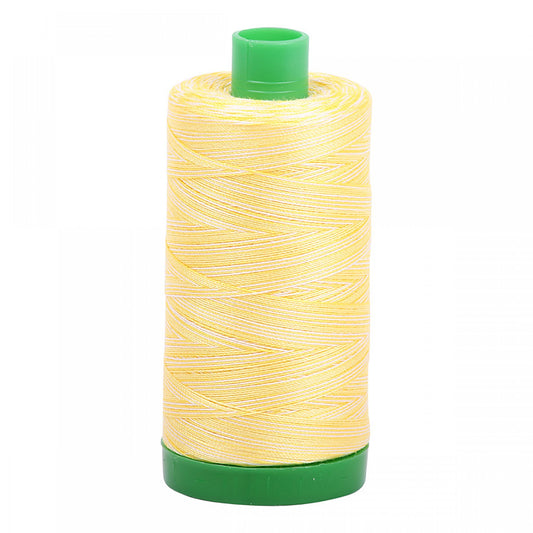 A1140-3910 Mako Cotton Embroidery Thread 40wt 1094yds Variegated Yellow