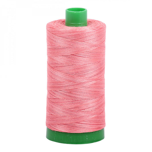 A1140-4250 Mako Cotton Embroidery Thread 40wt 1094yds Variegated Pink