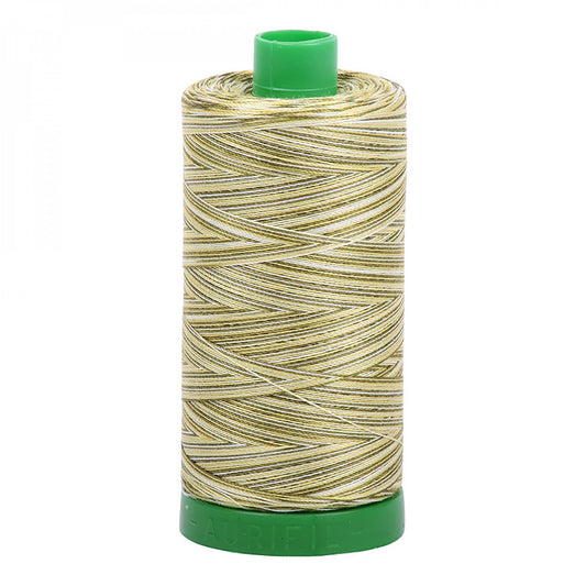 A1140-4653 Mako Cotton Embroidery Thread 40wt 1094yds Variegated Green