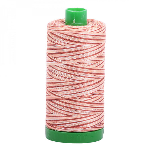 A1140-4656 Mako Cotton Embroidery Thread 40wt 1094yds Variegated Pink & Red