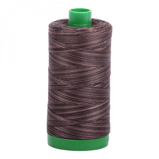 A1140-4671 Mako Cotton Embroidery Thread 40wt 1094yds Variegated Brown