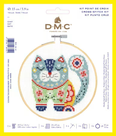 Leisure Arts Kit Cross Stitch XS Cat