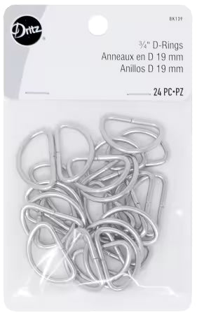 D Rings 3/4in Nickel