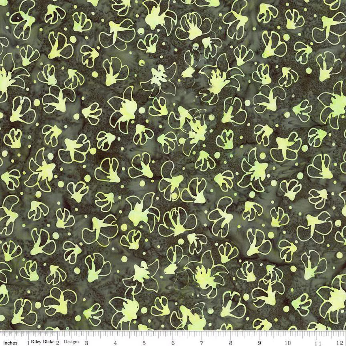 Batiks Ornamental Floreale Charcoal