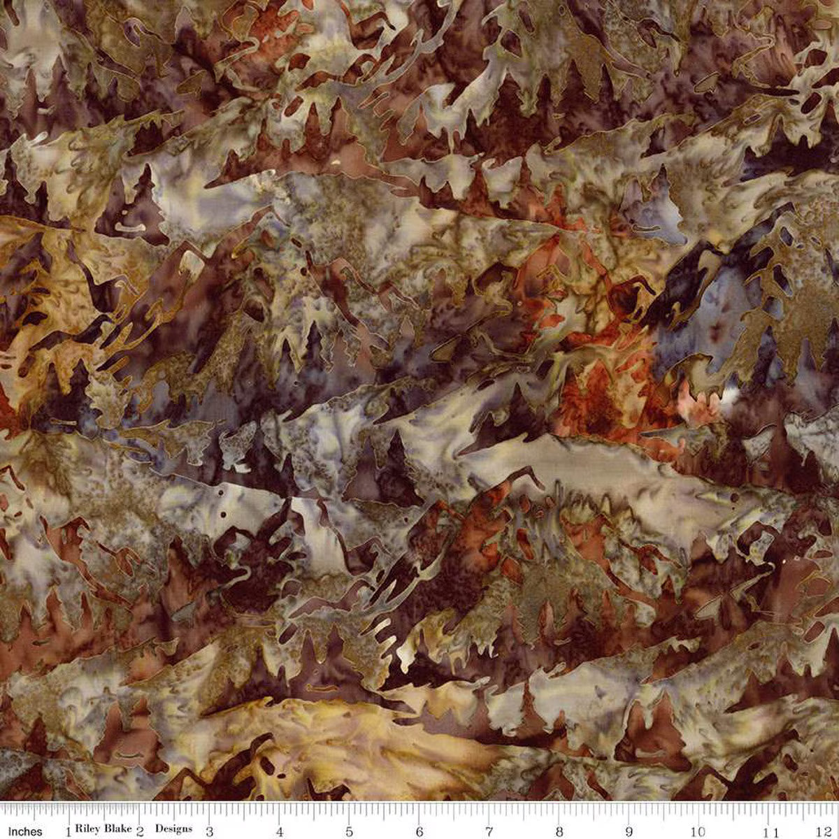 Expressions Batiks Places You'll Go Mocha Chestnut