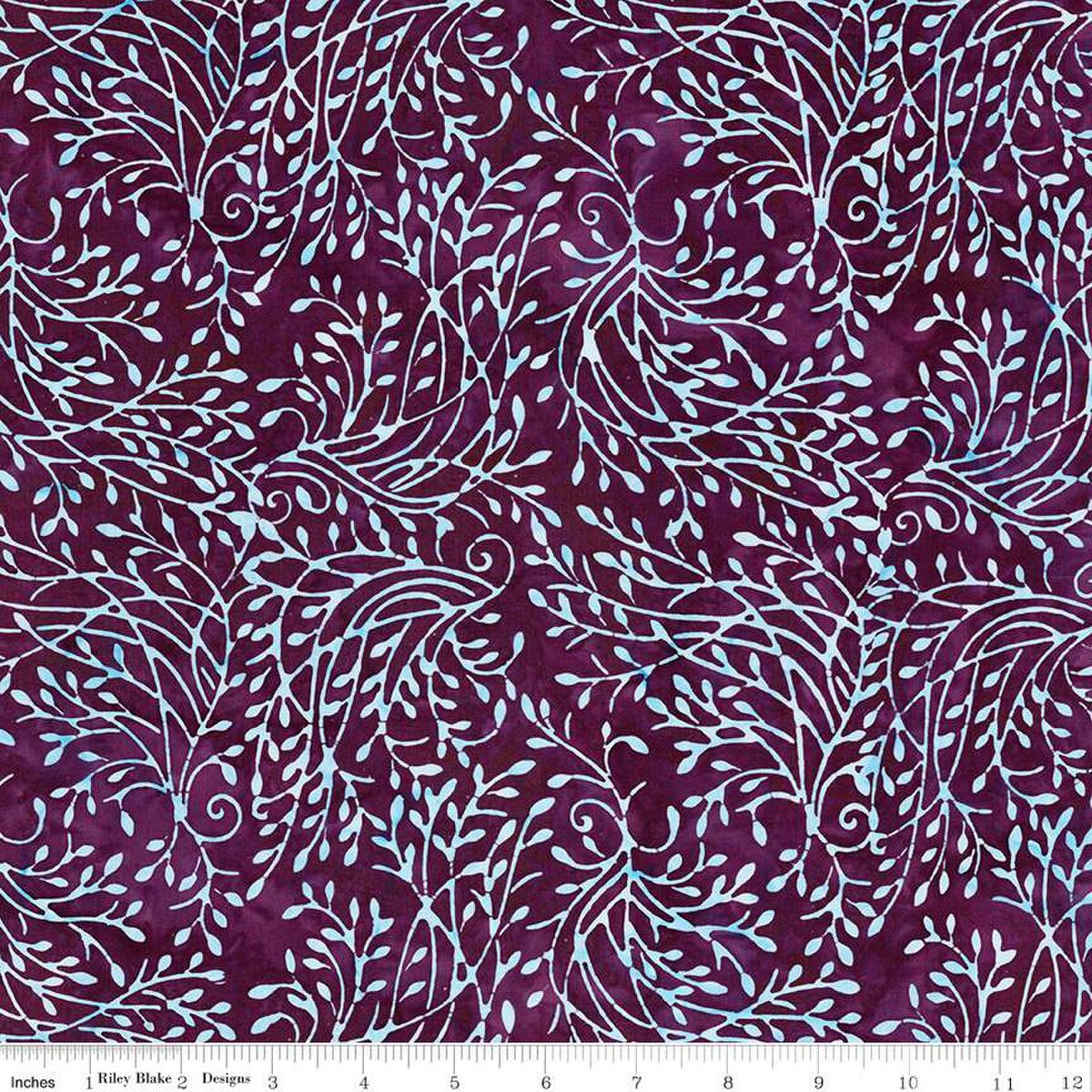 Batiks Divine Vines Berry Persimmon