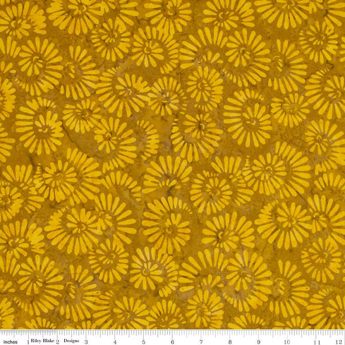 Batiks Elementals Honey Mustard