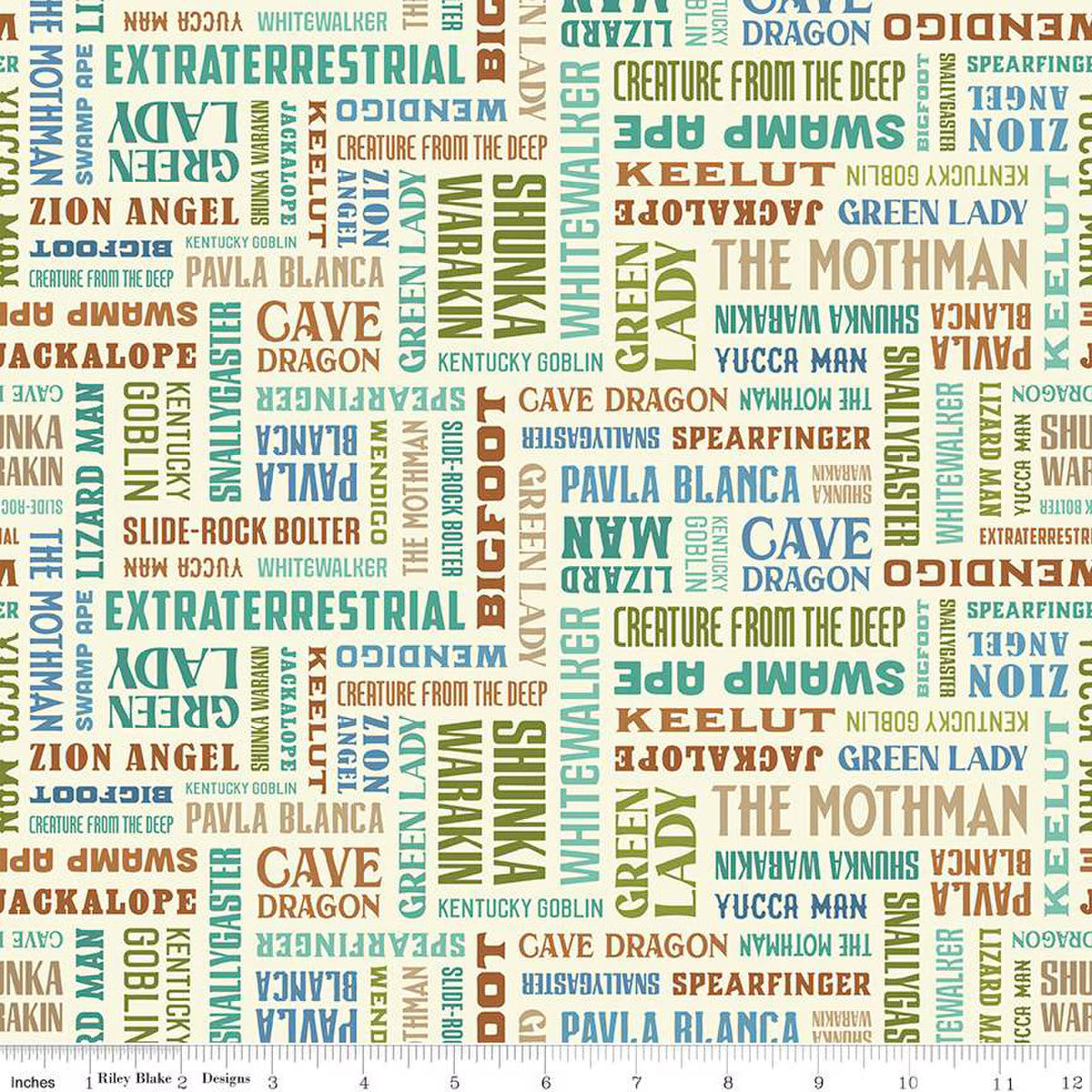 Legends of the National Parks Names Cream - C13282-CREAM