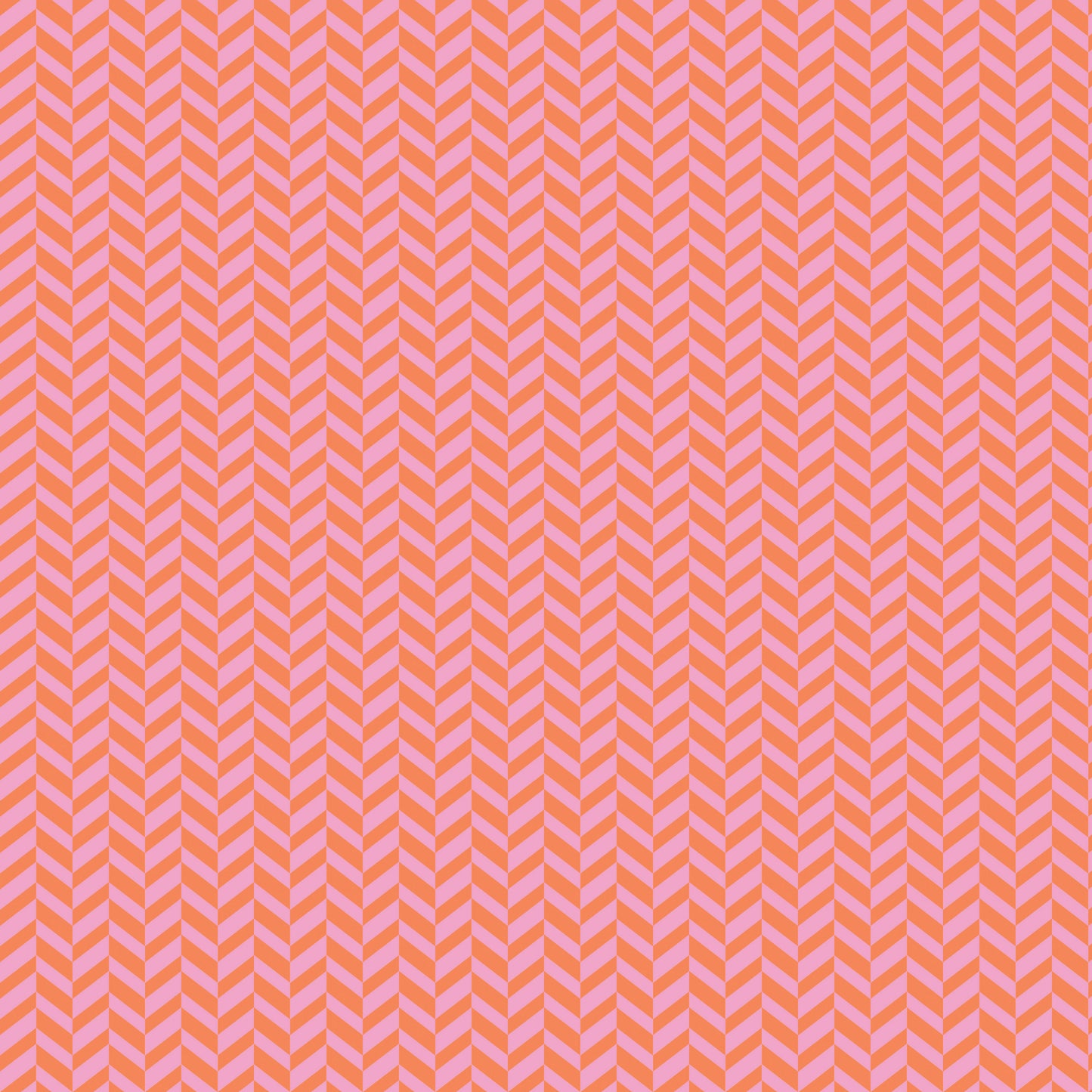 Effervescence Herringbone - Pink/Orange