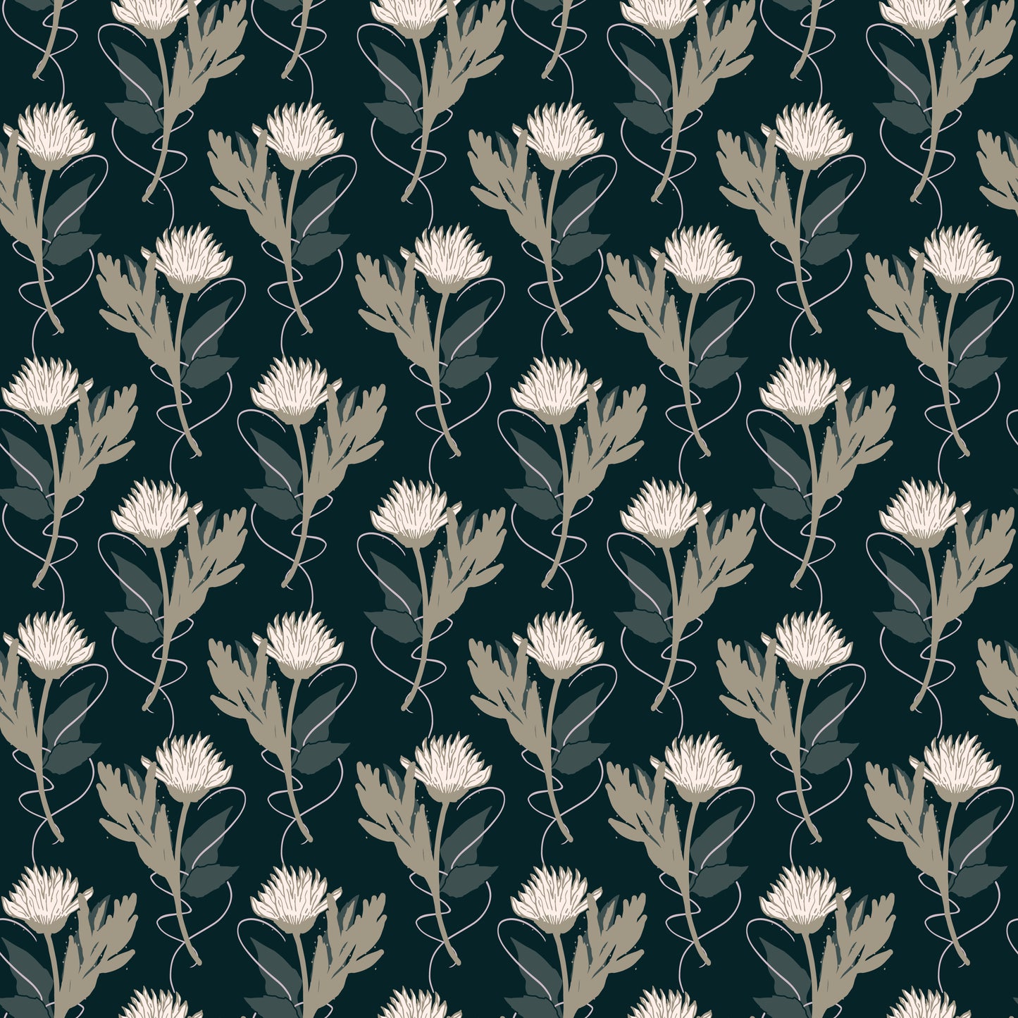 Dancing Daisies Main Midnight