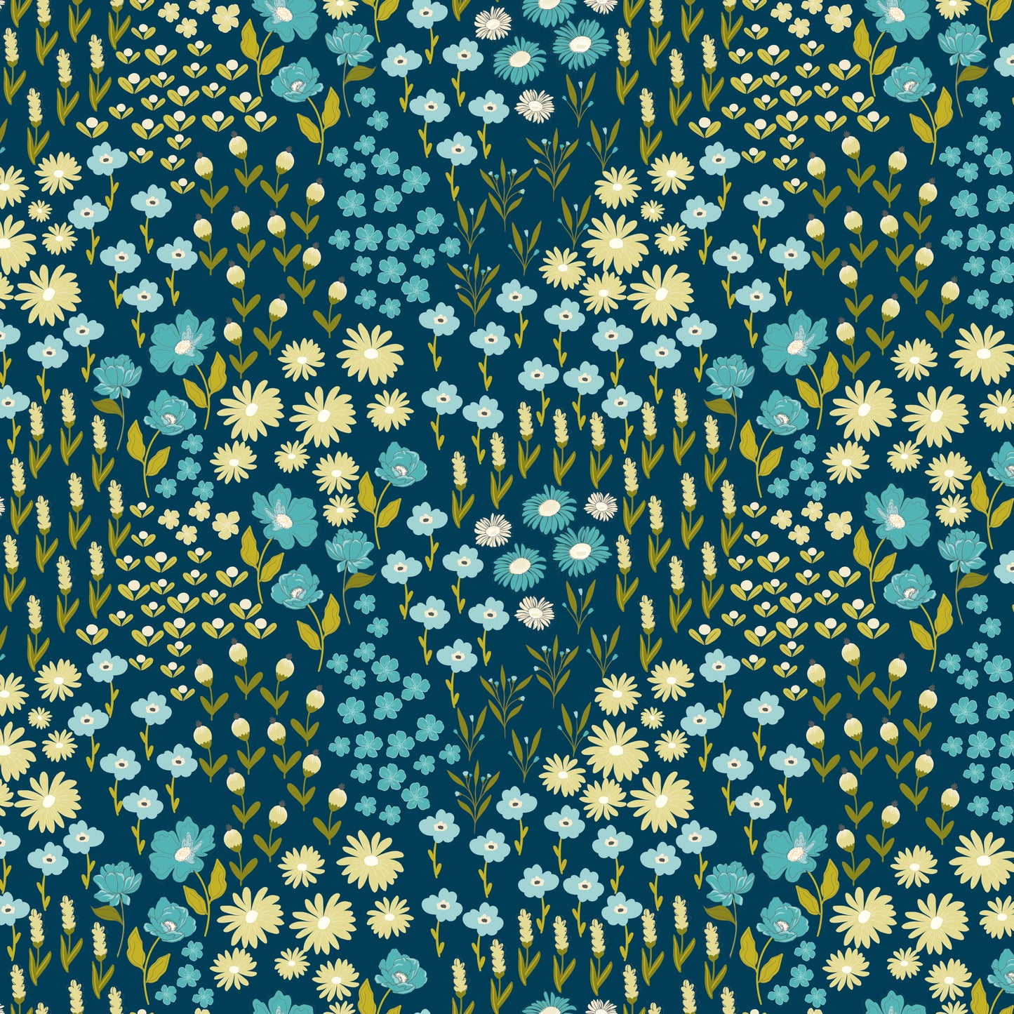 Feed My Soul Flower Garden Navy