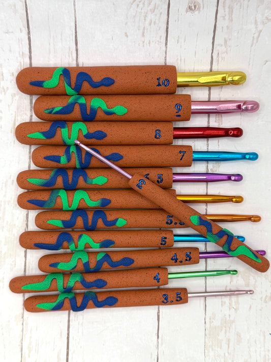 Crochet Hook Set - Snakes