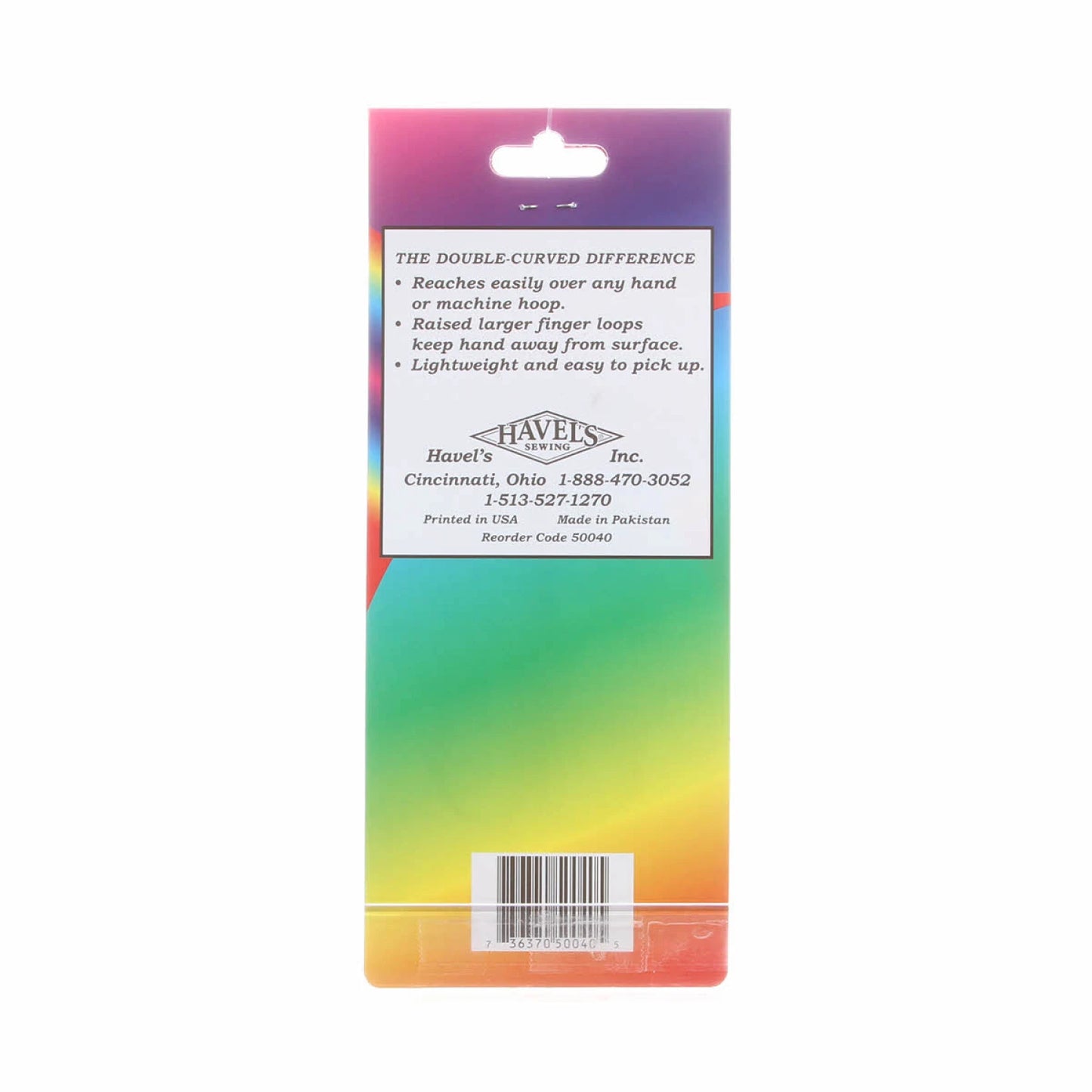 Double Curved Embroidery Scissor Large Loop 3 1/2in