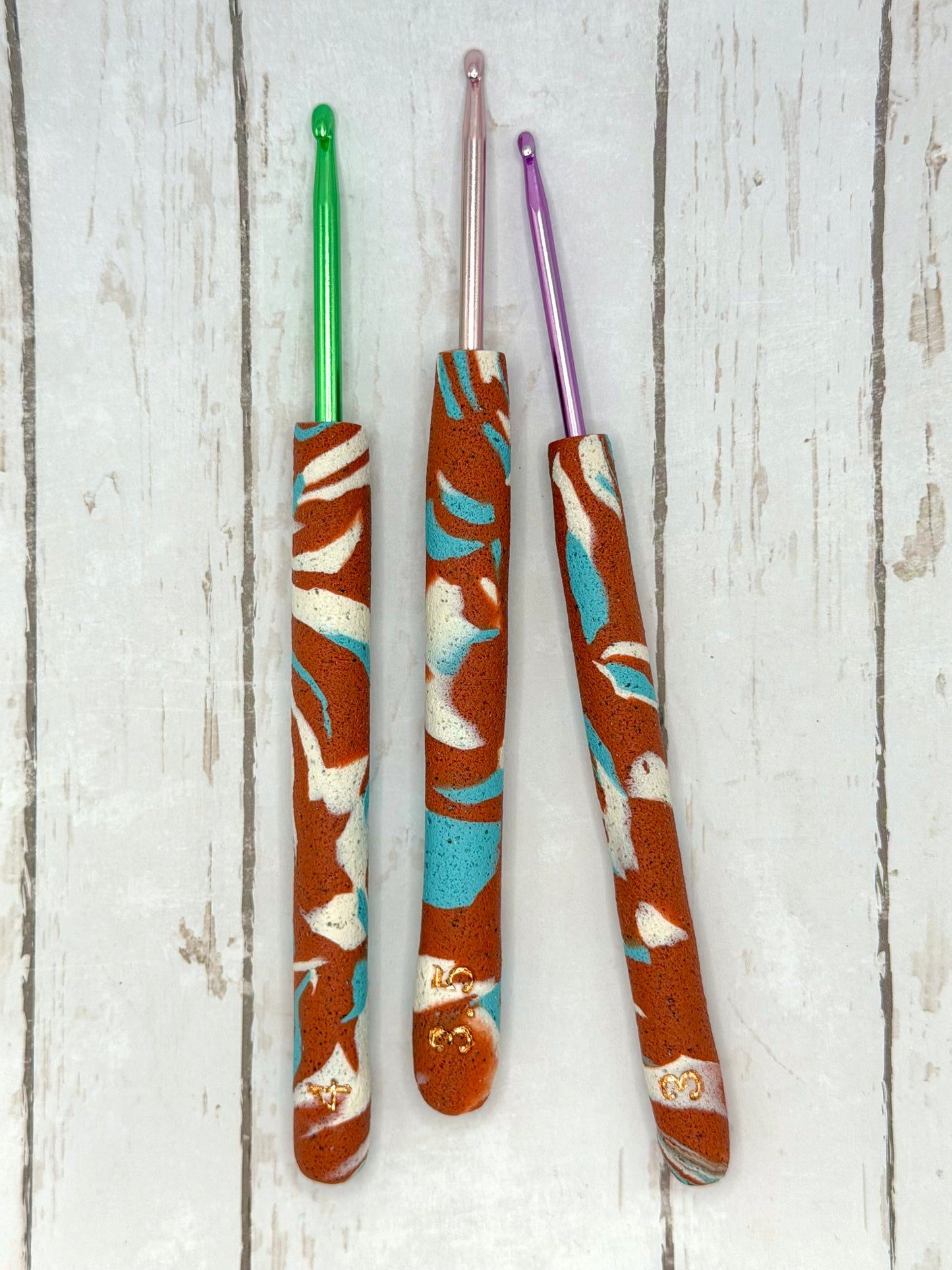 Crochet Hook Set - Canyon Marble