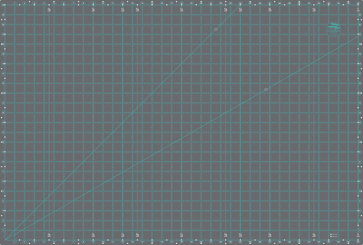 Creative Grids Self-Healing Double Sided Rotary Cutting Mat 24in x 36in
