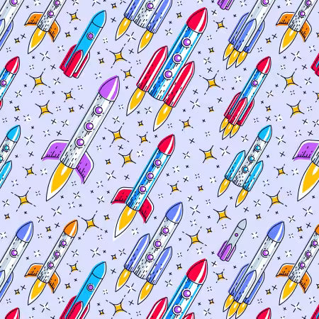 Flannel Up And Away Rockets Purple