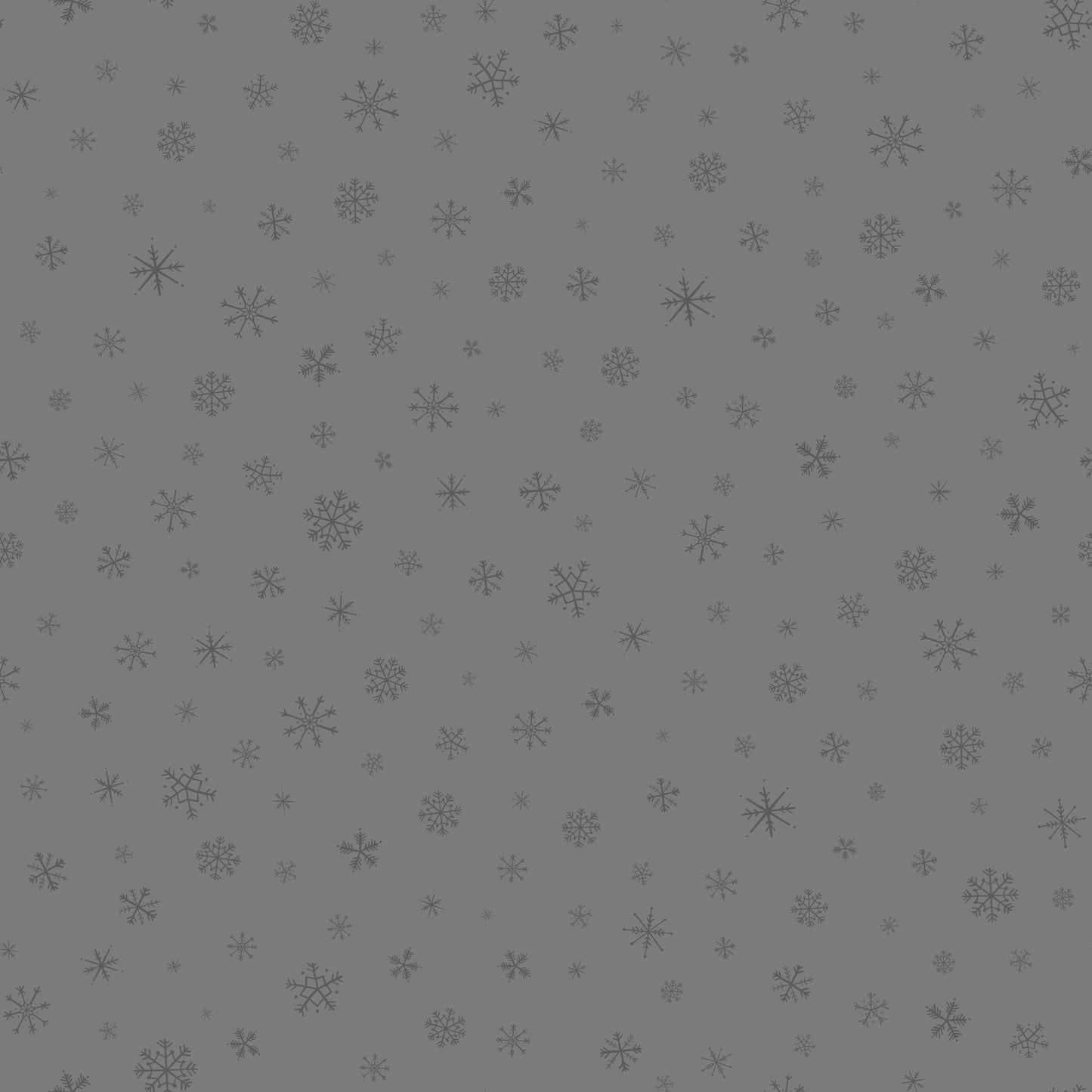 Flannel Snow Leopard Snowflakes Gray