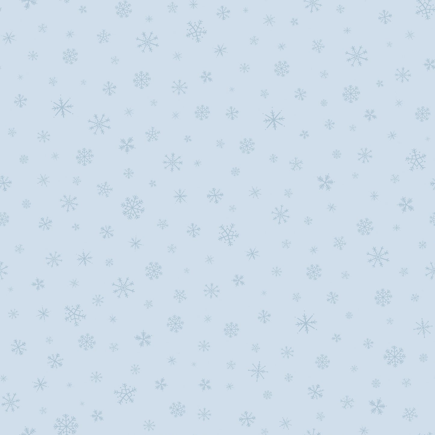 Flannel Snow Leopard Snowflakes Ice Blue