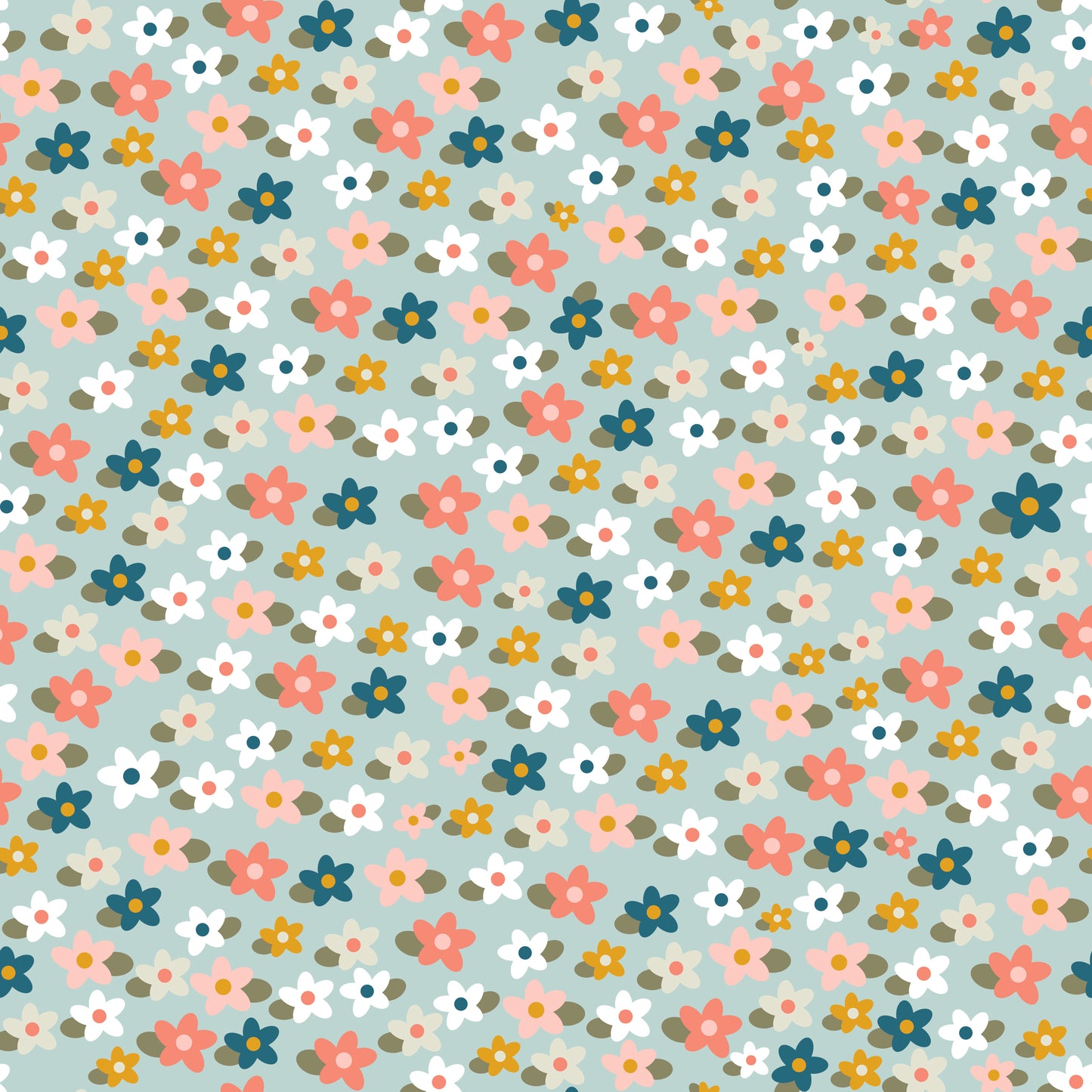 Flannel Make A Pretty Life Floral Mint